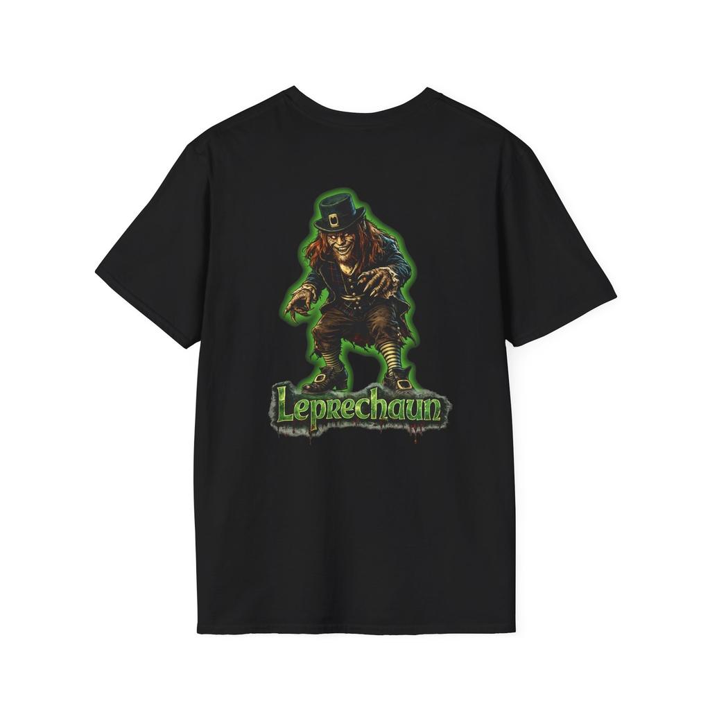 Creepy Leprechaun T-Shirt | Horror St. Patrick's Day Monster Tee BACK PRINT