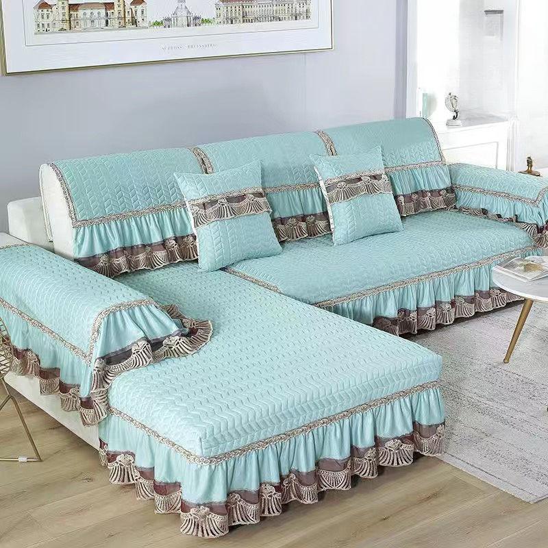 

Подушка для дивана, универсальная европейская летняя, осенняя и зимняя современная простая тканевая сумка для дивана, полотенце, чехол для дивана 70*70＋20