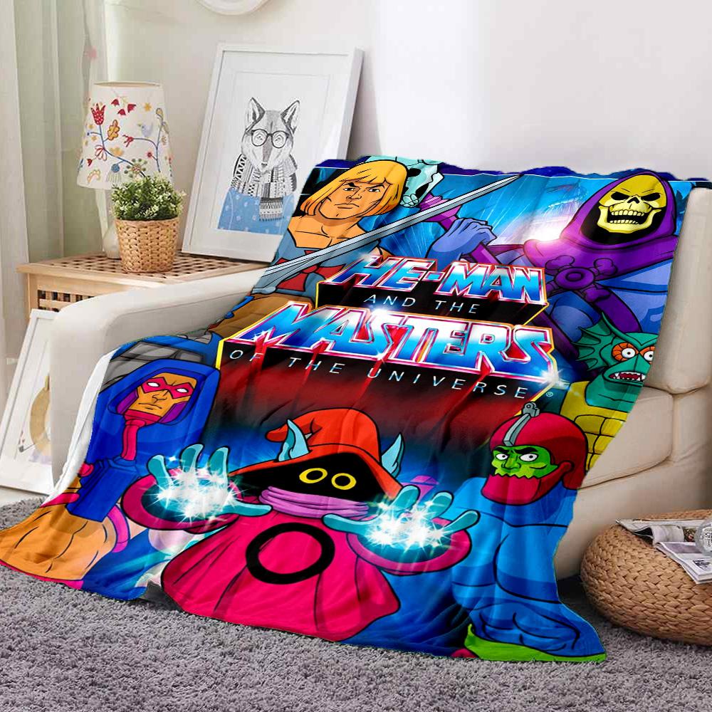 Heman Universe Flannel Blanket Throw Blanket Soft Warm Sofa Bed Camping home Decor Unique Christmas Gift C926152