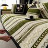 Light  Luxury High Warm Jacquard Tuffed Fleece Anti-Slip Sofa Cover for Living Room Couch Seat Cover, Universal Sofa Slipcover