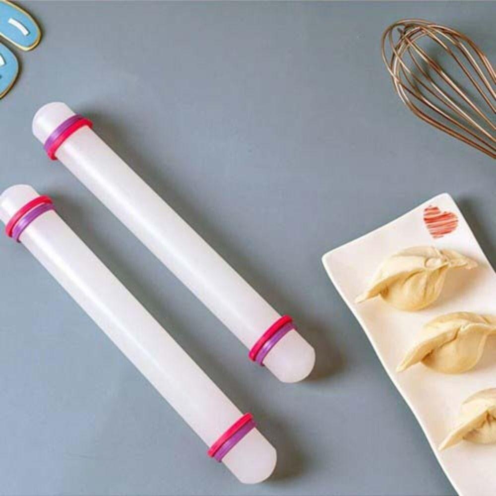 With Anti-slip Band Biscuit Rolling Pin PP Plastic Rolling Pin Dough Roller Fondant  Baking Tool