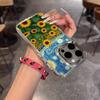 Van Gogh Starry Sunflowers Phone Case For IPhone 17 Air 16 15 14 13 12 11 Pro Pro Max Plus Transparent Soft Cover