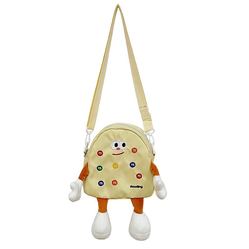 Adorable Ins Cartoon Canvas Backpack For Students Featuring Lightweight Design And Cute Bear Pattern