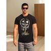 Skull Creative T-shirt - Men's Loose  Casual Short-sleeved Round Neck Trend Summer Spring Sports Clothing