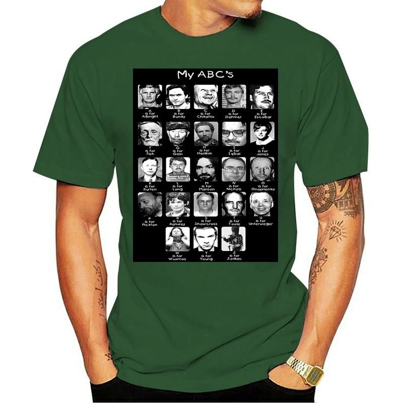 

Serial Killer Abcs T-Shirt Slim Cute S-3xl Custom Fashion Homme Cotton літні футболки Чоловічі XXL