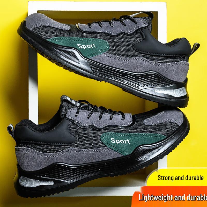 Men s Steel Toe Breathable Safety Work Shoes 42
