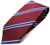 Brand Necktie Made in Japan Silk Jacquard Weave Regimen Stripe [Michiko London] 100% (A Pattern Wine)