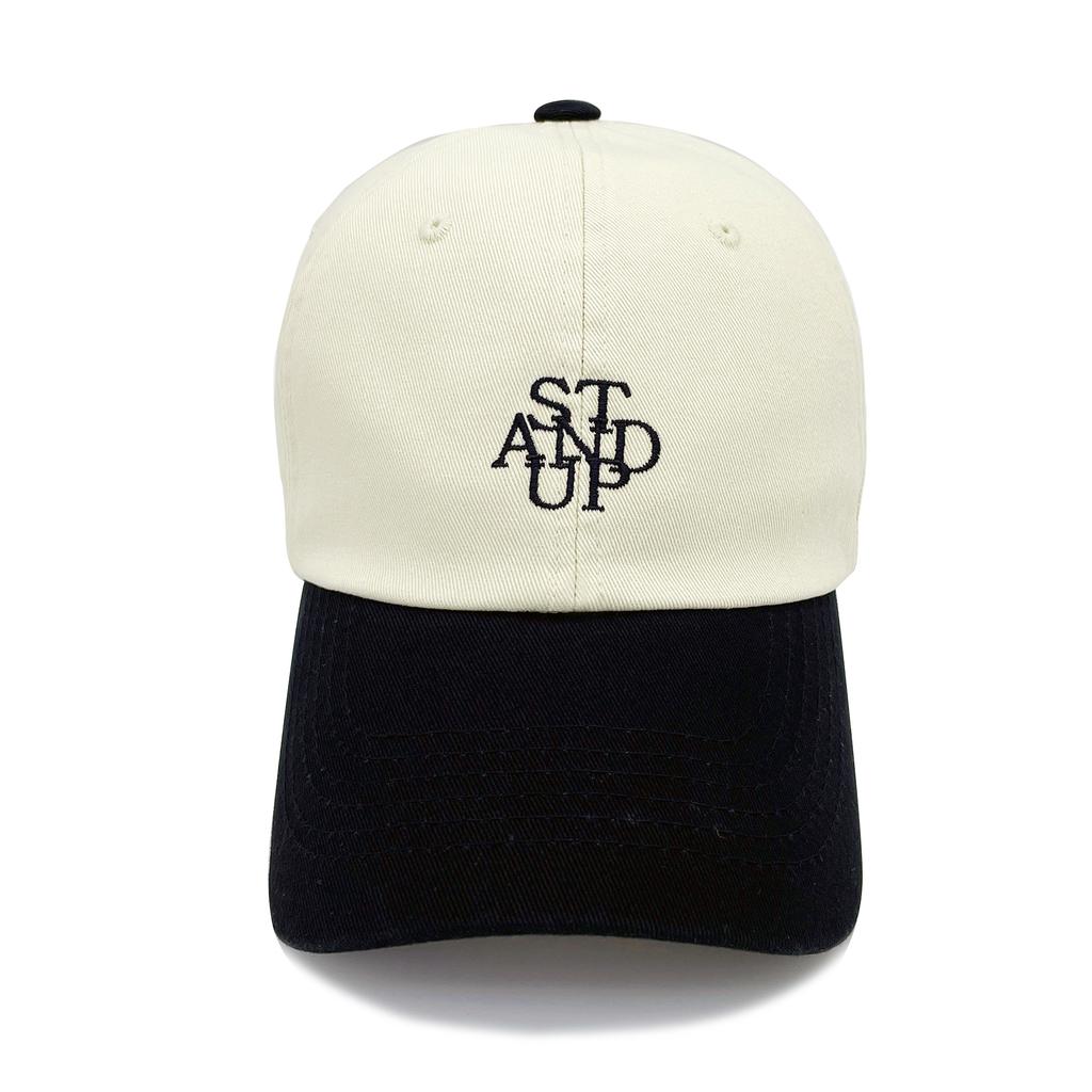 Seutaendeueob Signature Logo Washed Black Combination Ball Cap