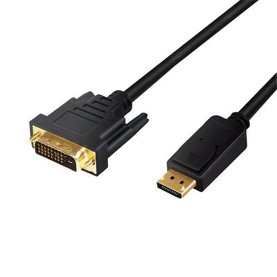 DisplayPort To DVI Cable 3m LogiLink - 1080p, Full HD, Gold-Plated Connectors