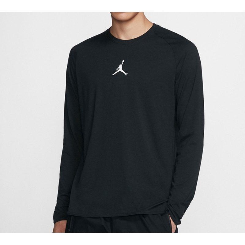 Jordan 23 Alpha Fitted T Shirts Men's Black Crew Neck Moderate Straight Fit 926437-010