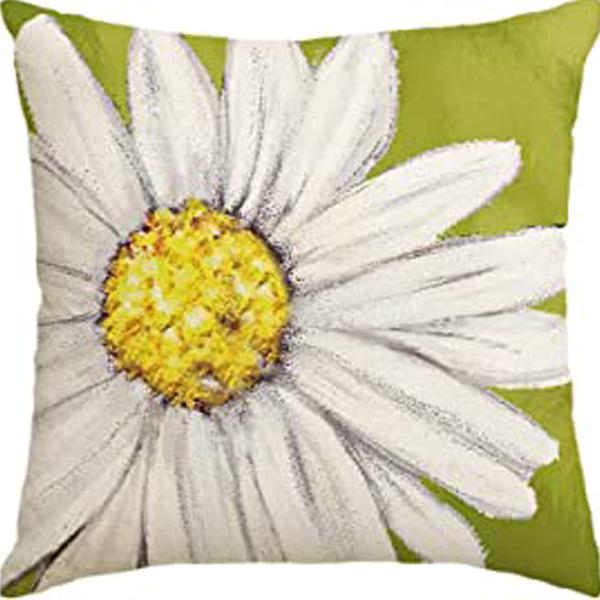 Year Daisy Flower Linen Pillow Case Home Decor Hydrangea Sofa Pillow Cushion