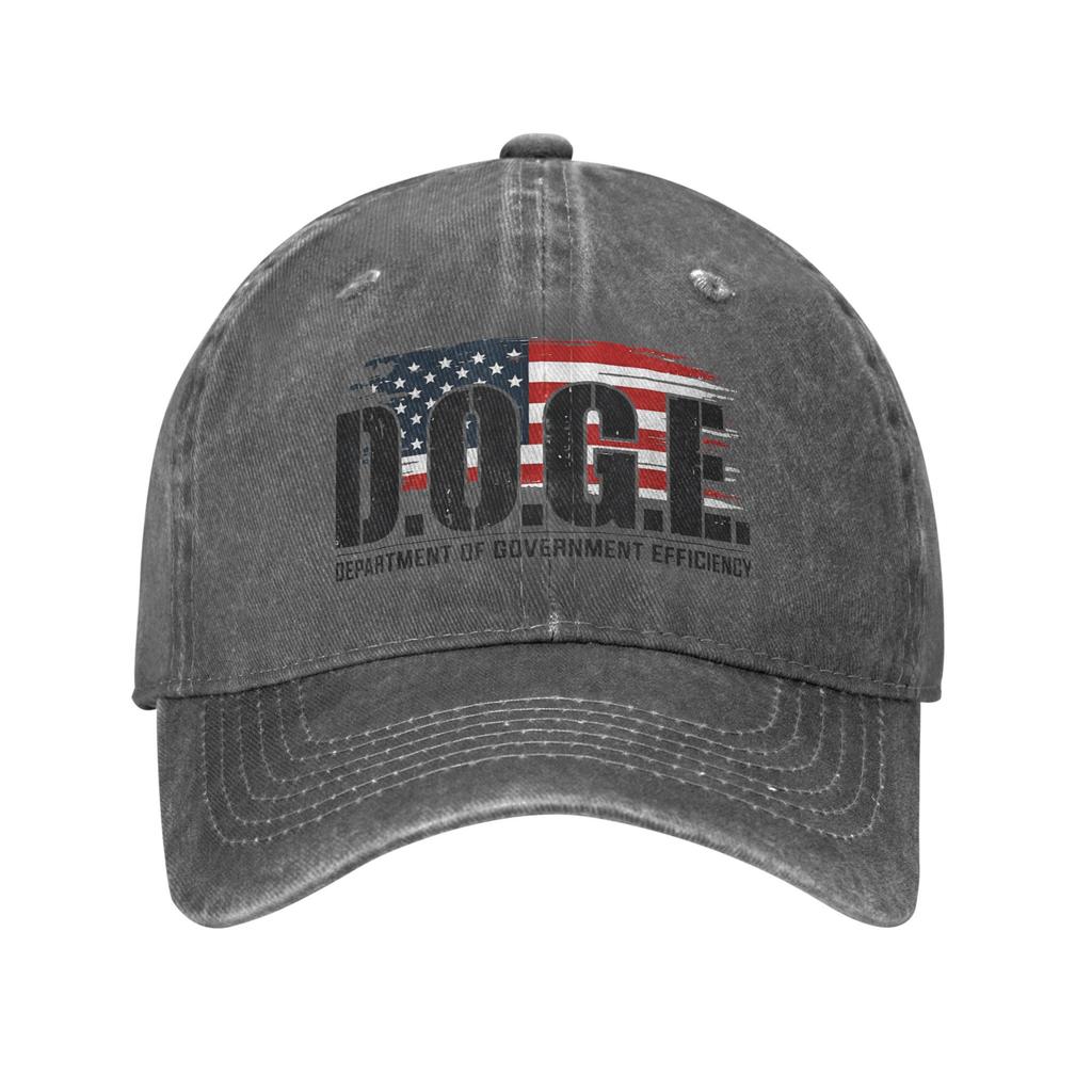 DOGE D.O.G.E. Department Of Government Efficiency Baseball Caps Distressed Washed Casual Outdoor Travel Adjustable Snapback Hat