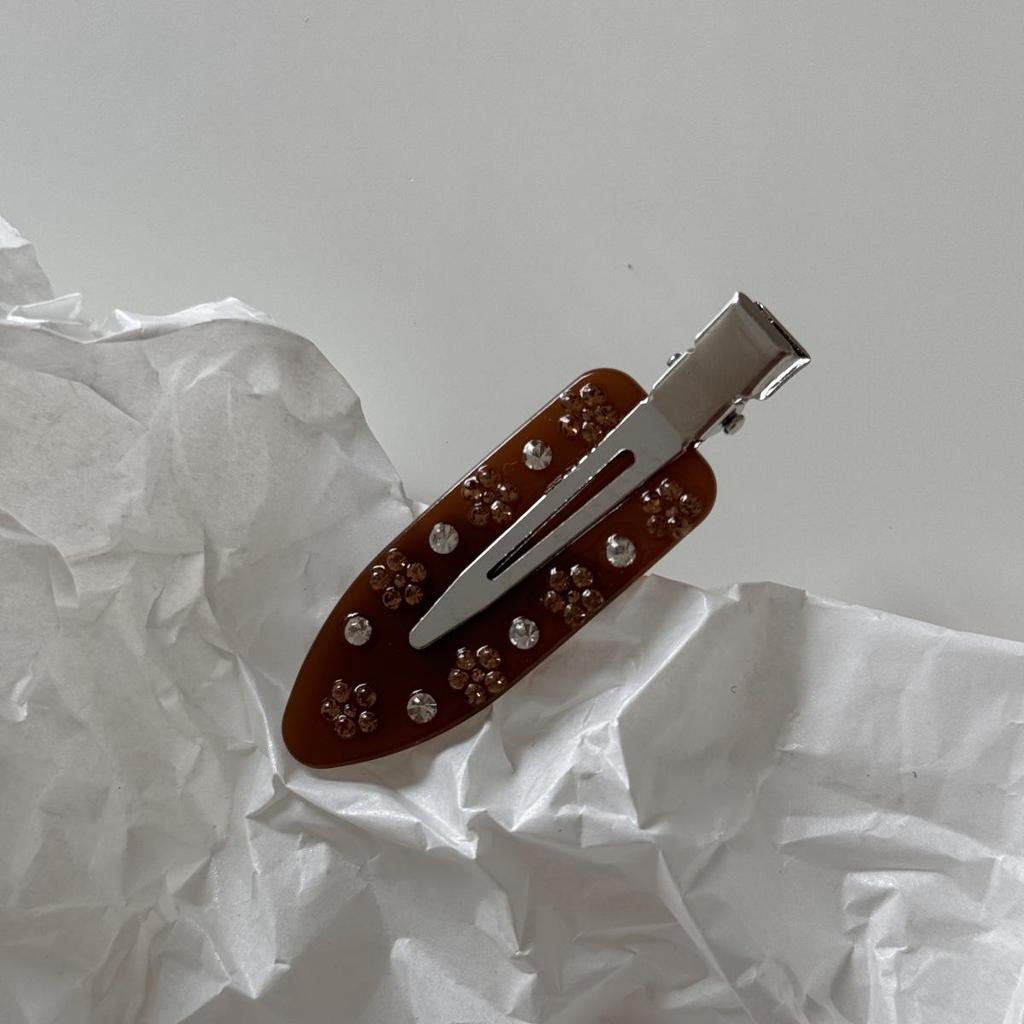 1PC New Korean Red Checkered Bow Pattern Hair Clip Cute Sweet Traceless Hairpin Duckbill Clip  Girl Hair Accessoires