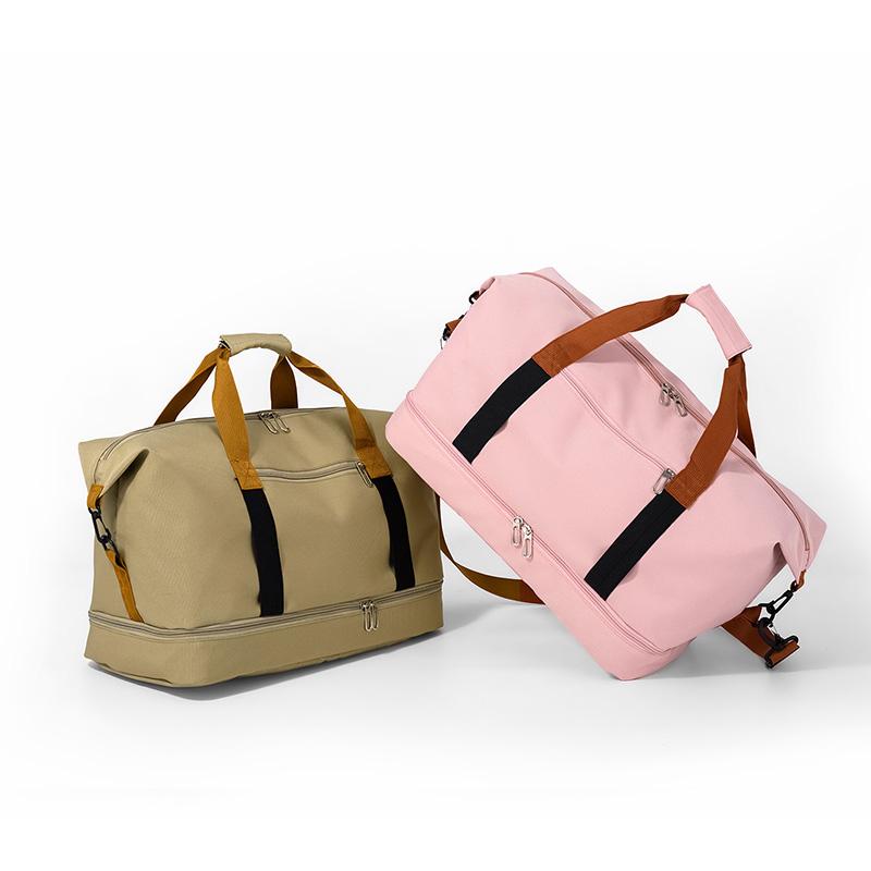 Large Capacity Versatile Travel Bag with Shoe Compartment - Durable Oxford Fabric, Portable Sports Gym Storage Bag, Weekender Overnight Bag