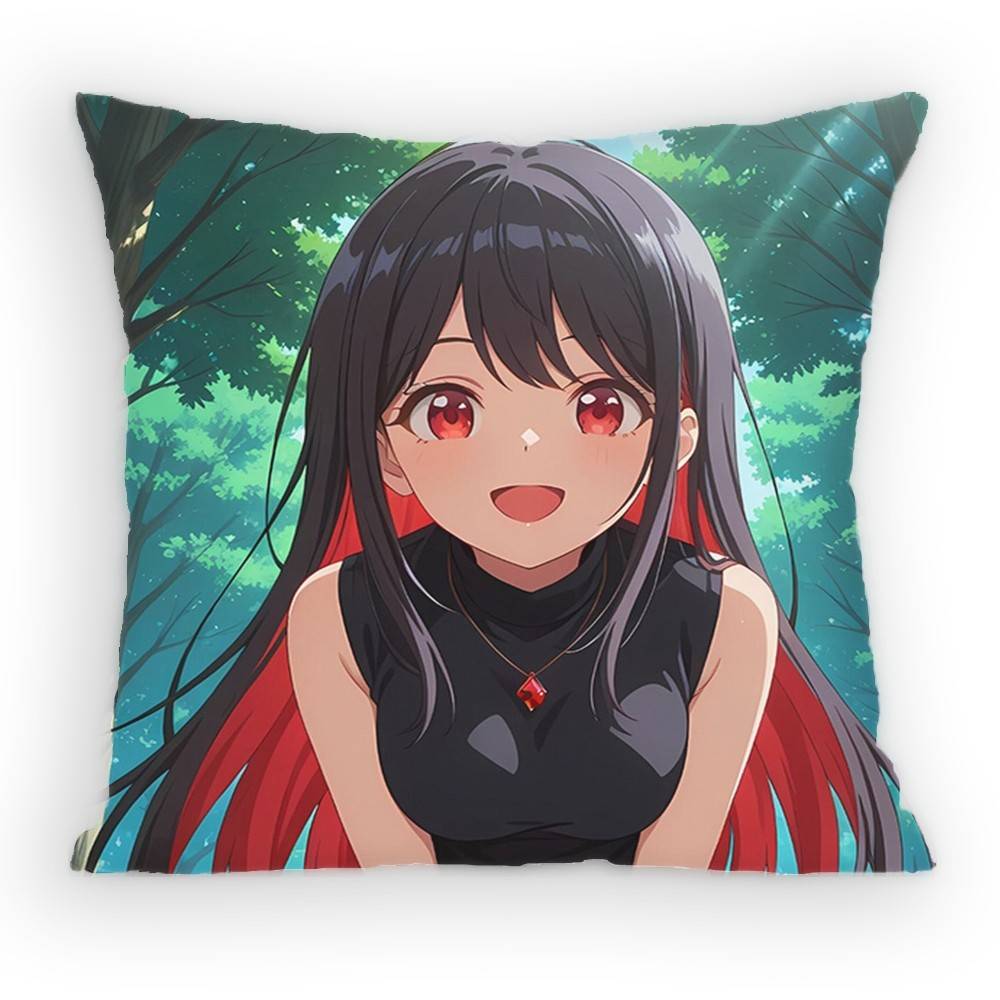 

Tune in to The Midnight Heart Uzuki Shinobu Pillow Case Sofa Living Room for Bedroom Cushion Square Cushion Nap Time 30x30 cm