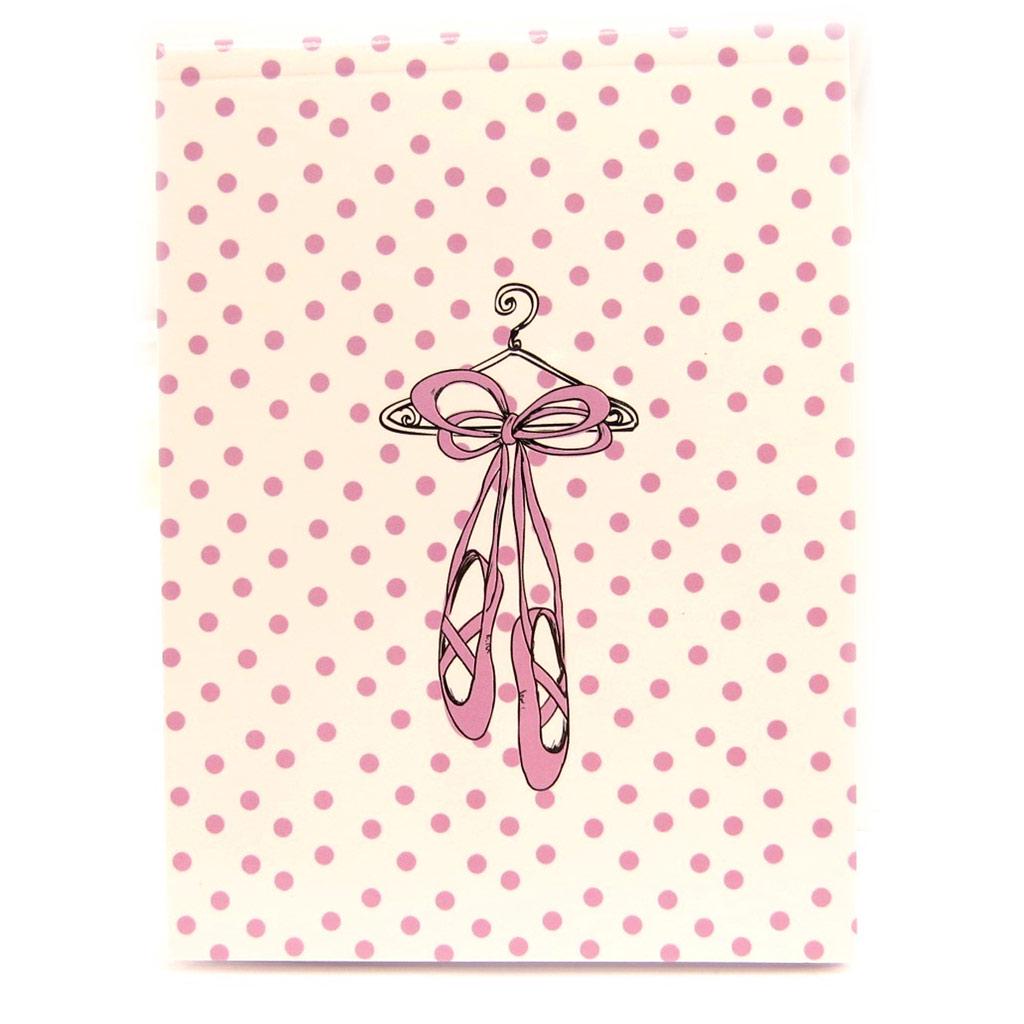 Les Trésors De Lily [L3982] - Bloc notes 'Ballerines' blanc rose