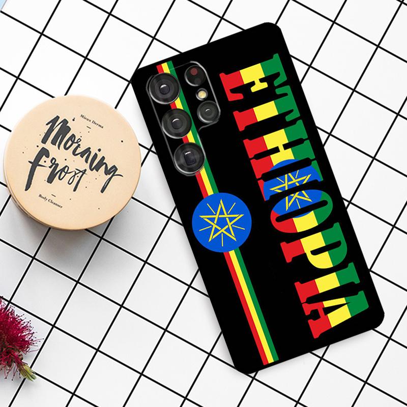 Ethiopia Flag Case For Samsung Galaxy S24 FE S20 FE S21 S22 S23 S24 S25 Ultra S9 S10 S25 Plus Phone Cover