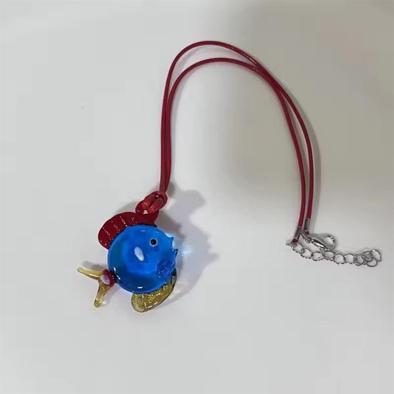 Fish Pendant Necklace Delicate Necklace Adjustable Necklace Comfortable Neck Jewelry Suitable for Various Occasion