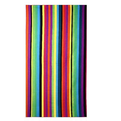 Serviette de plage absorbante en polyester, drap de bain portable pour enfants et adultes