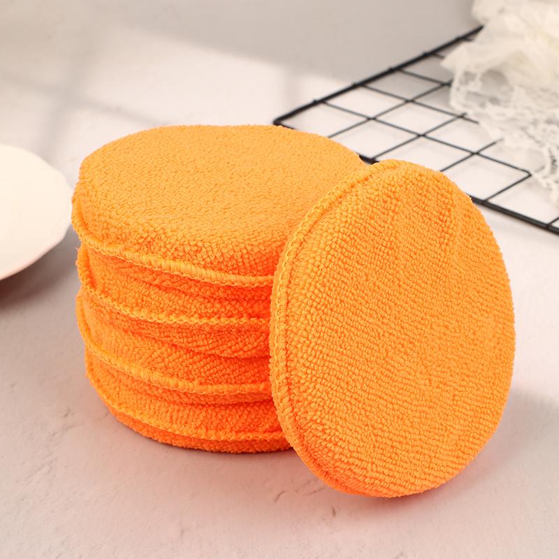 

5 шт. Аппликаторы из микрофибры для автомобиля Губки для полировки и воскования автомобильной краски Инструмент для ухода за полировкой и удаления пыли с краски и салона автомобиля красный