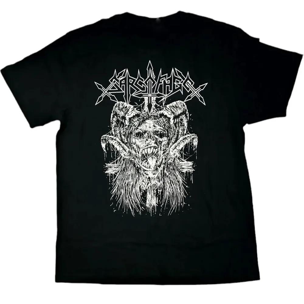 Unisex Short Sleeve Crew Neck Cotton T Shirt Sarcofago Band S