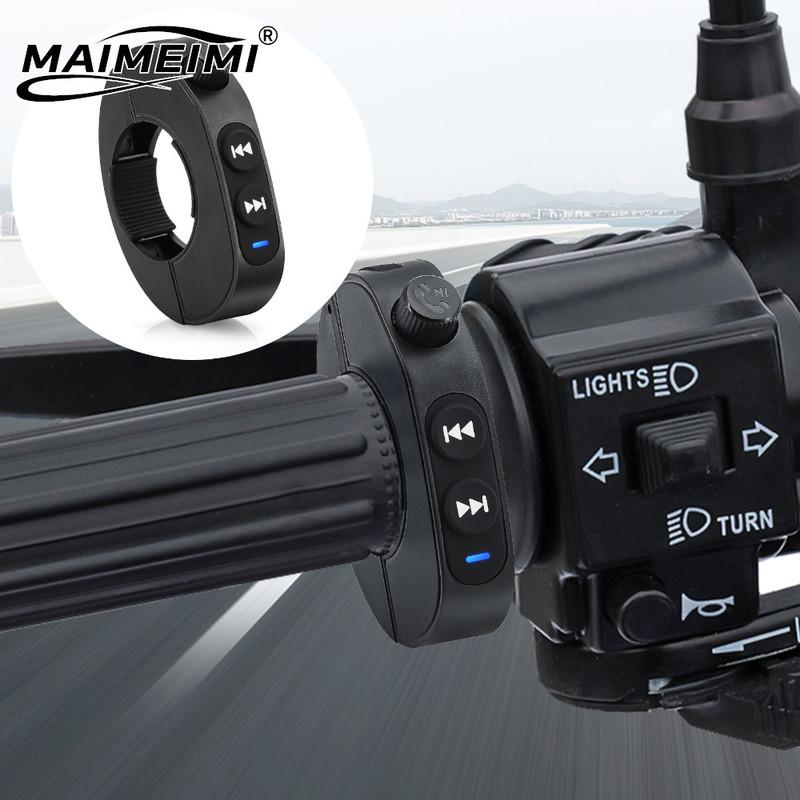 Smart Wireless Remote Control Bluetooth-compatible Steering Wheel Media Controller Button for Motorcycle Bike Handlebar