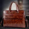 Men's New Business Laptop Bag Fashion Men's One-shoulder Messenger Briefcase Large-capacity Retro Shoulder Bag