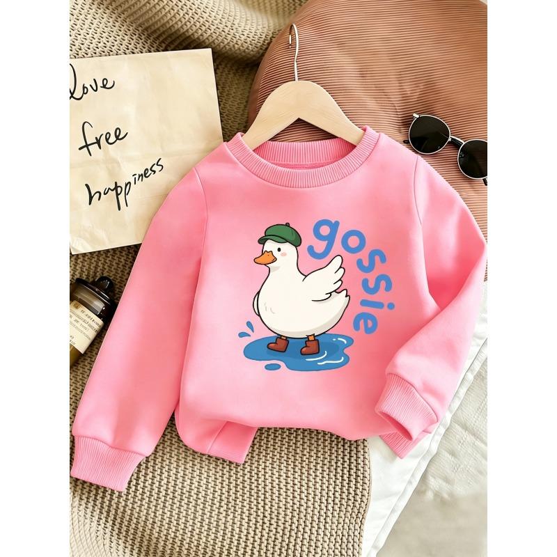European sizes Cute Printed Pattern 0-3 Years Kids' Comfortable Spring Lightweight Crew Neck Sweatshirt Suitable for Outdoor Wear