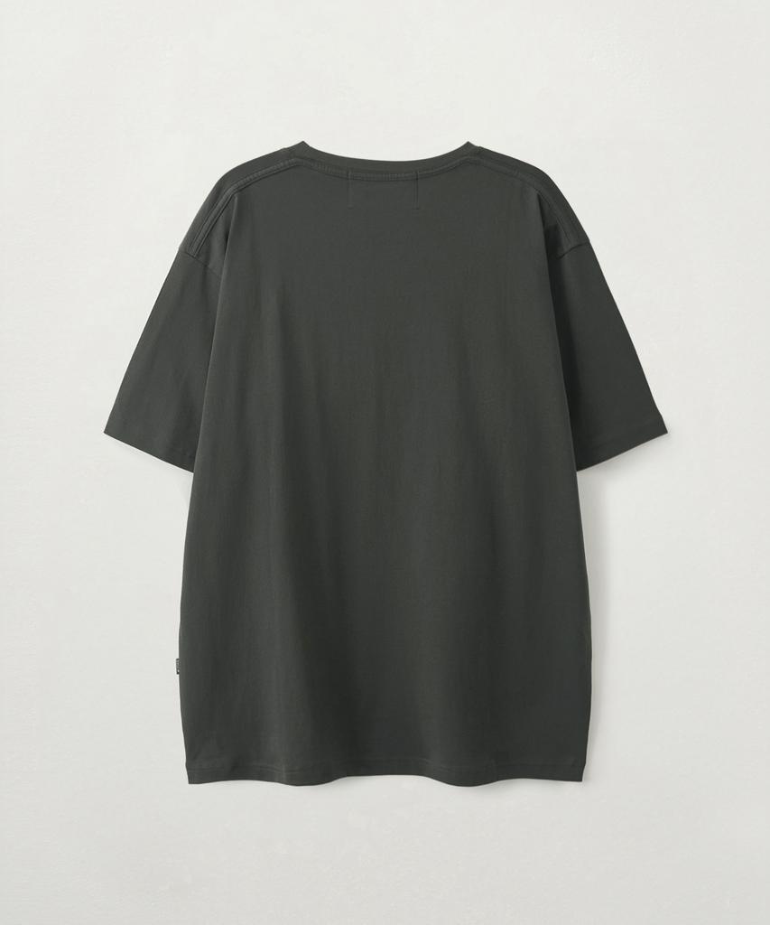 Seteo New Sun Retro Graphic Short Sleeve T-Shirt Charcoal (Type A)