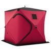 VEVOR Pop Up Ice Fishing Tent 3-4 Person 1.8 x 1.8 x 2 m Insulated Shelter, for Winter Fishing, 3.13 m² Area, 600D 4-Layer Fabric