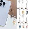 Practical Handmade Beadwork Cats Hanging Ornament Versatile Phone Charm Portable for Styles Upgrades Daily Use