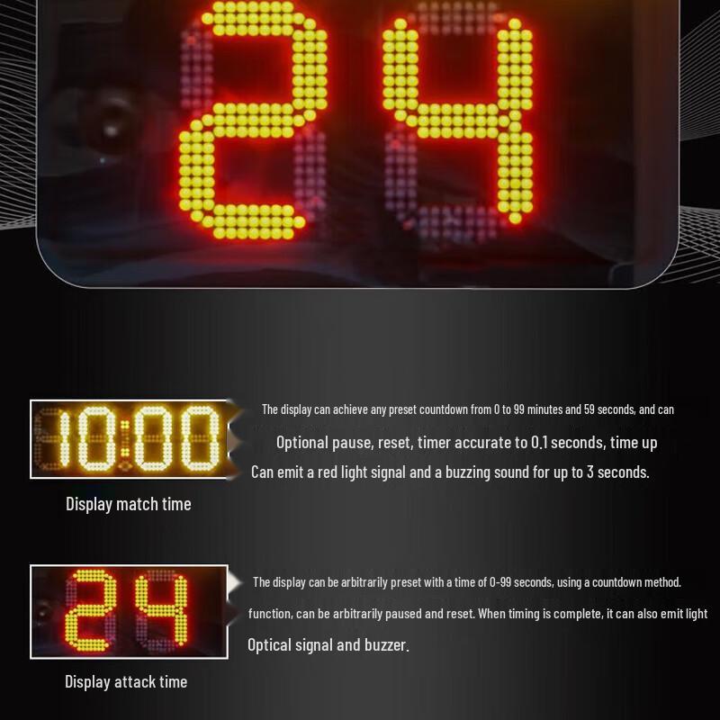 Jinling Indoor Basketball Scoreboard with 24-Second Shot Clock