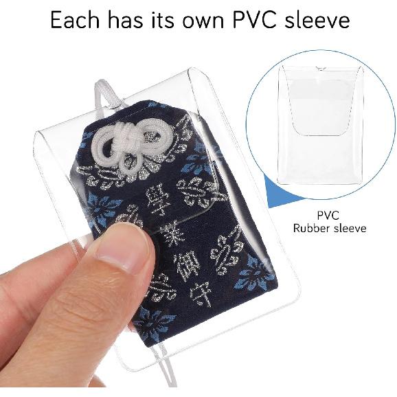 10pcs Japanese Omamori Amulet Hanging Sachet Blessing Bag Pendant for Car (Random Color)