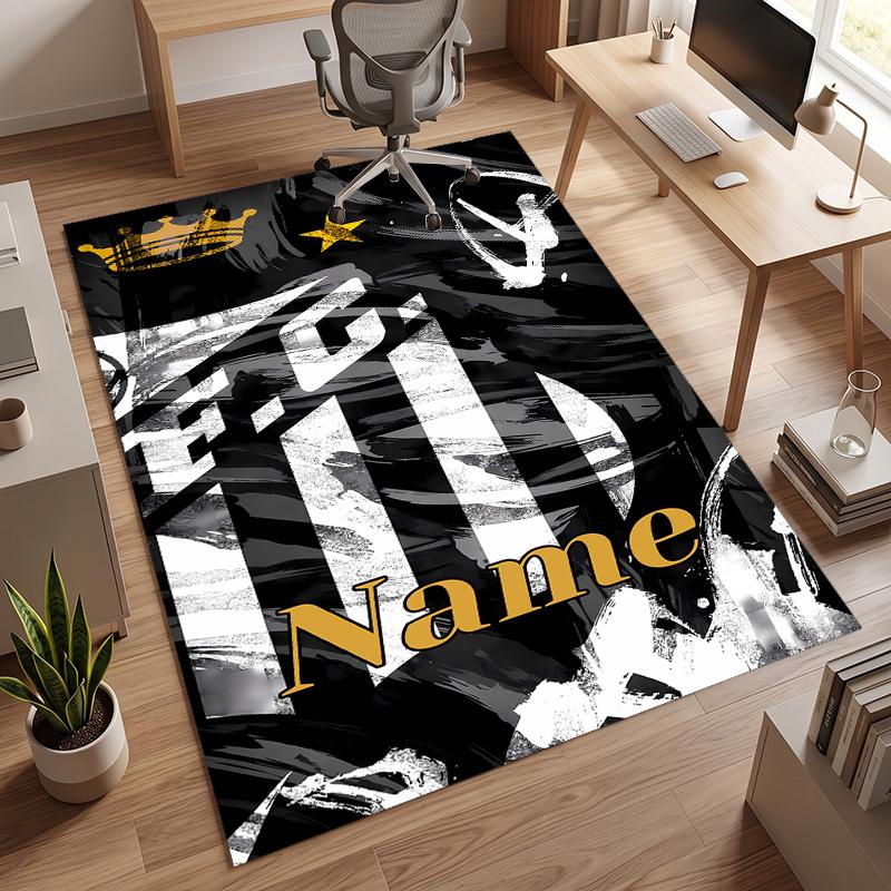 SANTOS (1) Personalized name Office Carpet Stylish Decor for Living Room Bedroom Kitchen