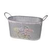 Cache pot ou bac a fleurs en zinc 22x12x15cm
