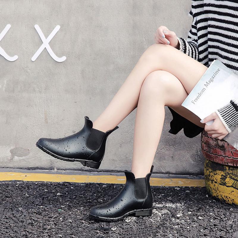 Damas moda Chelsea botas de lluvia corta para mujer botas elásticas de  lluvia Martin botas antideslizantes botas de agua botas de lluvia zapatos  adultos comprar a buen precio — entrega gratuita, reseñas