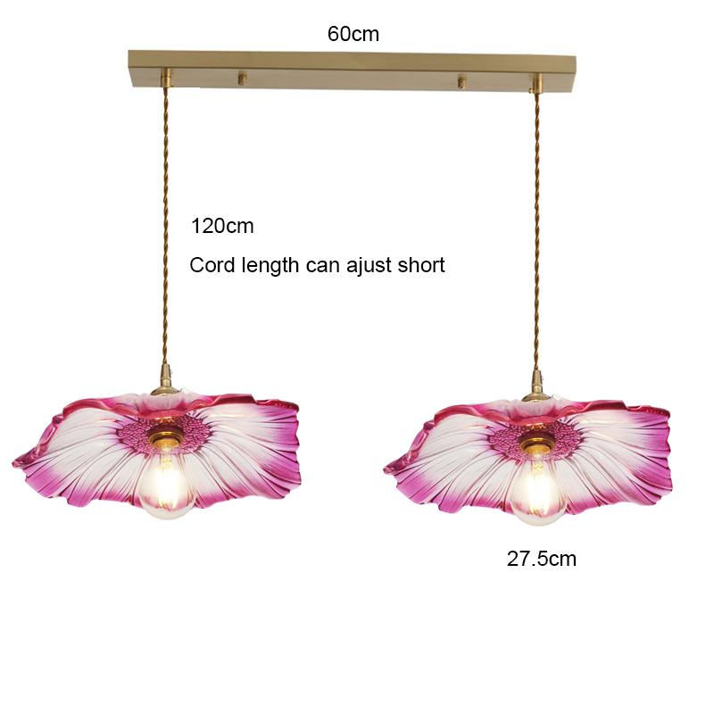 French Restaurant Chandelier American Garden Simple Coffee shop Light Luxury Senior Sense of Complex Creative Lotus PendantLamp