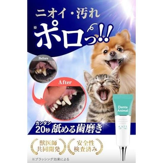 Veterinarian pharmacist supervised DentaAnimal Dog Toothpaste Cat Gel Dental Care Pet Supplies 40g (single item)