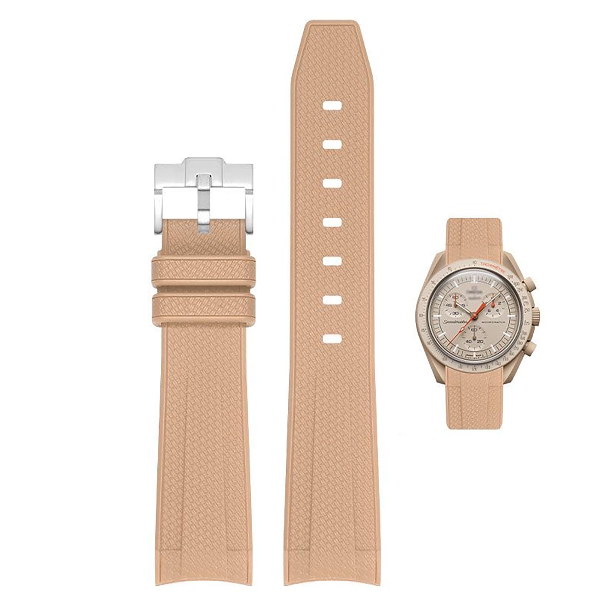 

20mm Watch Band for Omega коричневий