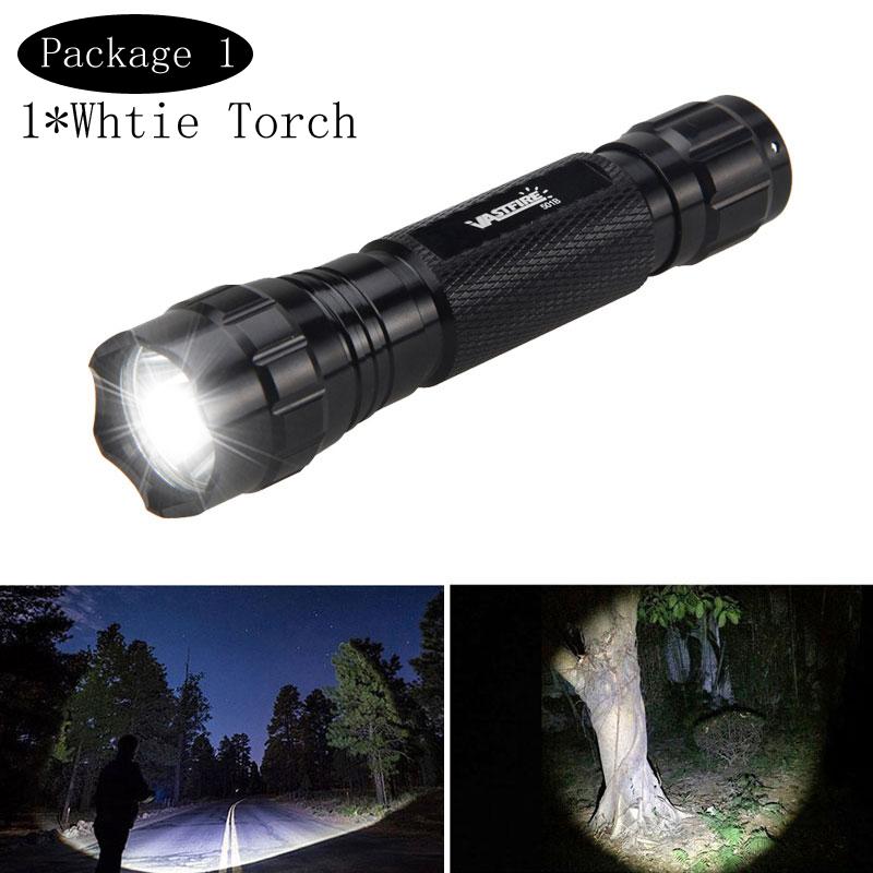 5000LM Led Hunting Flashlight Tactical Green/RED Weapon Light Outdoor Camping/Hiking/Hunting Torch+18650+Charger
