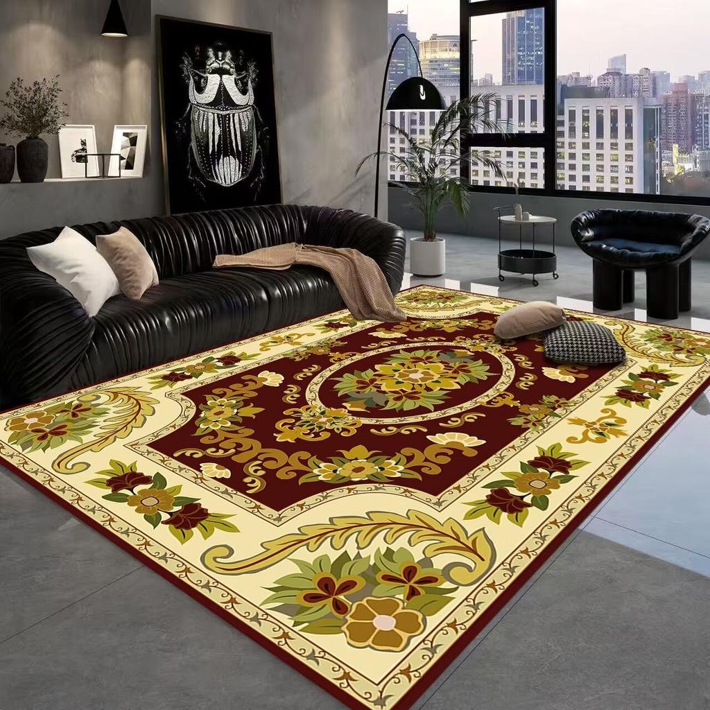 Retro Persische Luxusteppiche Große Fläche Wohnzimmer Boho Dekoration Rutschfeste Teppiche Schlafzimmer Nachttische Weiche Bodenmatte Stühle