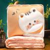 3D Cat Dual-Use Pillow Blanket