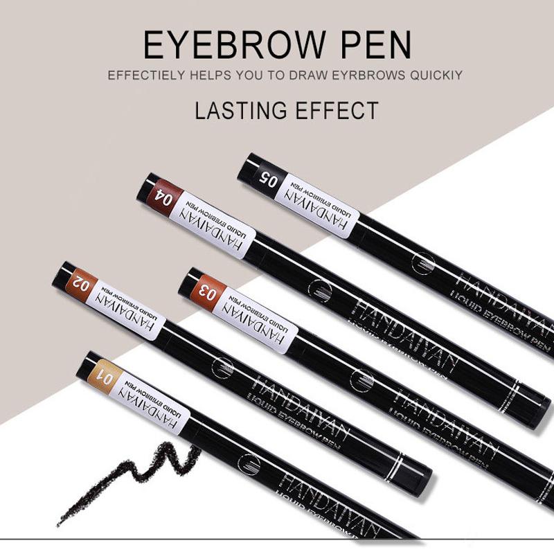 4 Point Eyebrow Pencil Waterproof Liquid Eyebrow Pen Makeup Long Lasting Cosmetic Microblading Brow Pen Tattoo Cosmetics