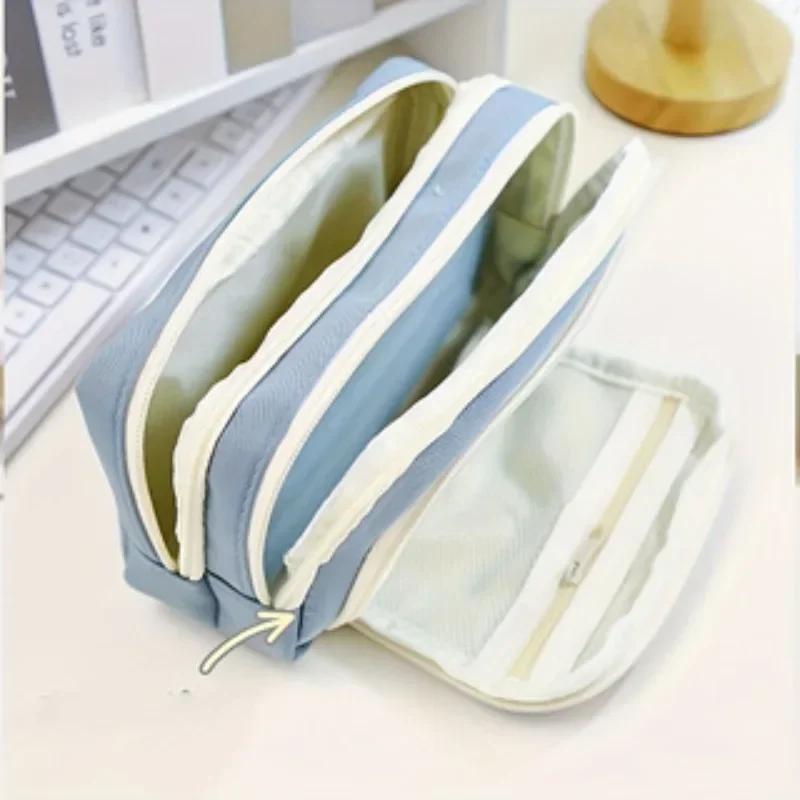 1pc-Large Capacity Multifunctional Japanese Style High-value Pencil Case and Boxed Pens, Storage Supplies and Writing