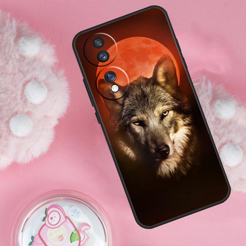 

Angry Wolf Case For Honor Magic 6 5 7 Lite Honor 200 Pro 50 70 90 Lite X9b X9a X8b X8a X8 X9 X9c Cover Honor 200 Pro