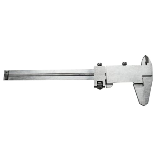 150mm Carbon Steel Precision Caliper with Dual Scale Graduations, High-Precision Measuring Tool, Fine-Adjustable, Storage Case Included