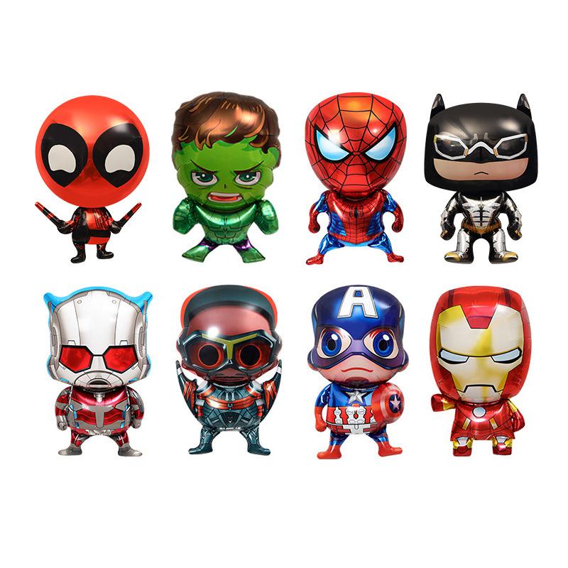 Foil Balloon Baby Birthday Photo Props Cartoon The Avengers Aluminum Film Balloons Happy Birthday Party Balloon Supplies