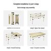 Ultra-light Beige Outdoor Folding Camping Table
