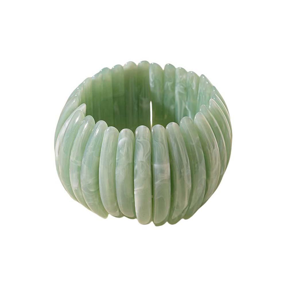 

Широкий размер Неправильный широкий браслет Смазанный Ретро Ручное кольцо Креативный акриловый браслет Леди Девушки