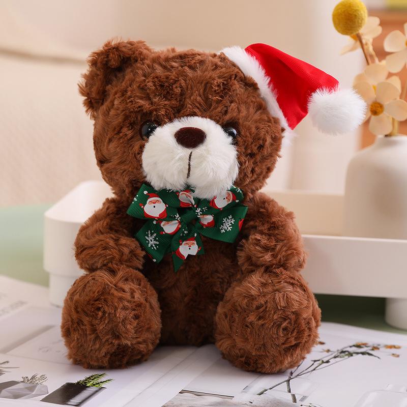 Christmas Teddy Bear Plush Toy - Holiday Gift Simulation Doll